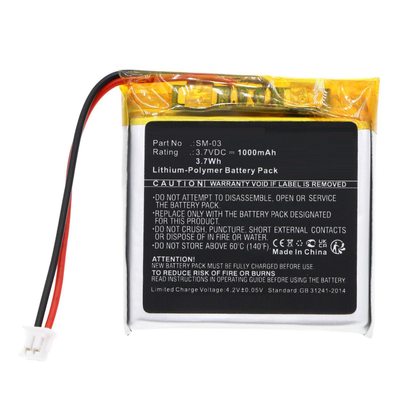 CoreParts MBXWHS-BA264 – Akku – für Sony Wireless Headset – 1000 mAh, 3,7 V