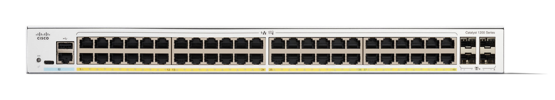 Cisco Catalyst C1200-48P-4X-RF – Managed Switch – 48×GbE, 4×SFP, L2/L3, PoE, 19" Rack