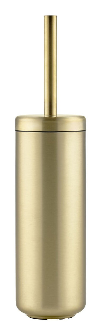 Zone Denmark Ume – WC-Bürstenset – Stahl Gold, bodenstehend, mit Deckel, H 43 cm