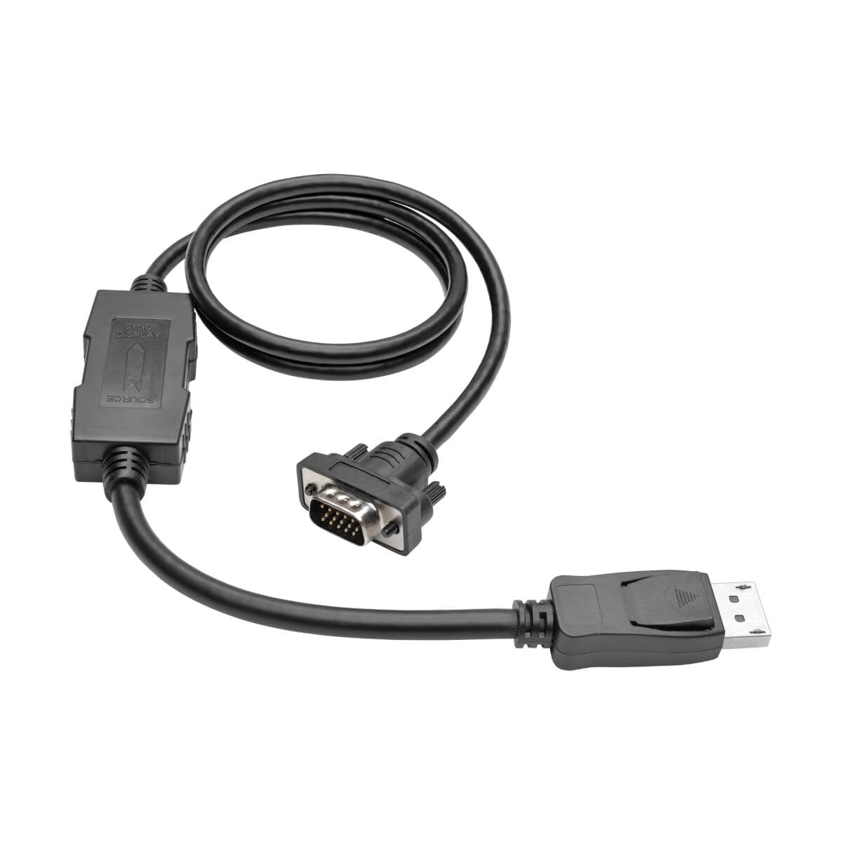 Tripp Lite P581-003-VGA-V2 Kabel DisplayPort zu VGA – 1920 × 1080, 0,91 m, DisplayPort 1.2, Aktiv, Schwarz
