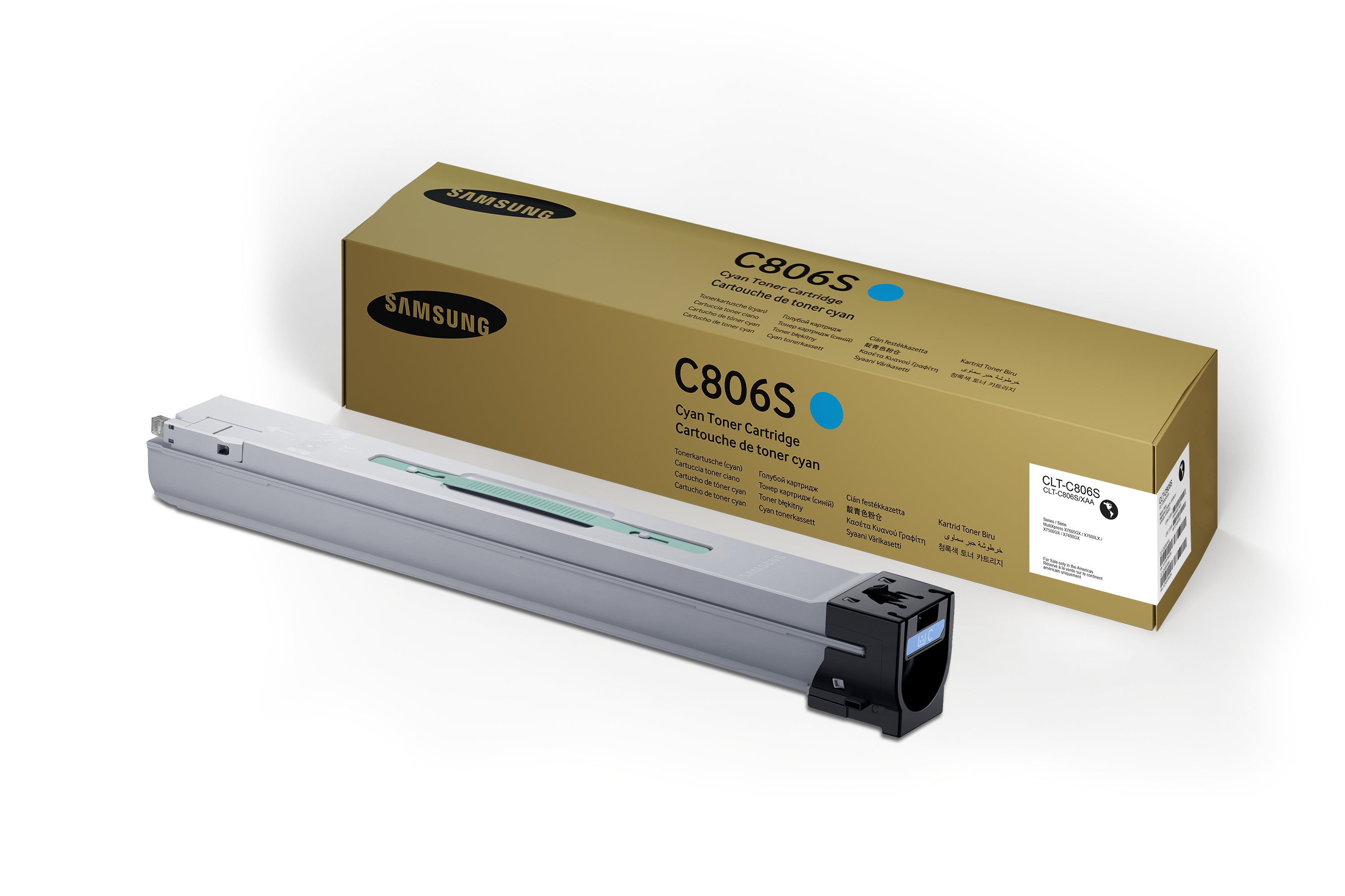 Samsung Toner CLT-C806S – Cyan, 30000 Seiten – für SL-X7600GX/SL-X7500GX/SL-X7400GX und andere