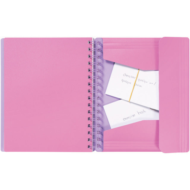 Kolma Collegeblock, Spiralbindung, Softcover, 100 Blatt, 2-fach gelocht, perforiert, 70 g/m² – Blau/Grün