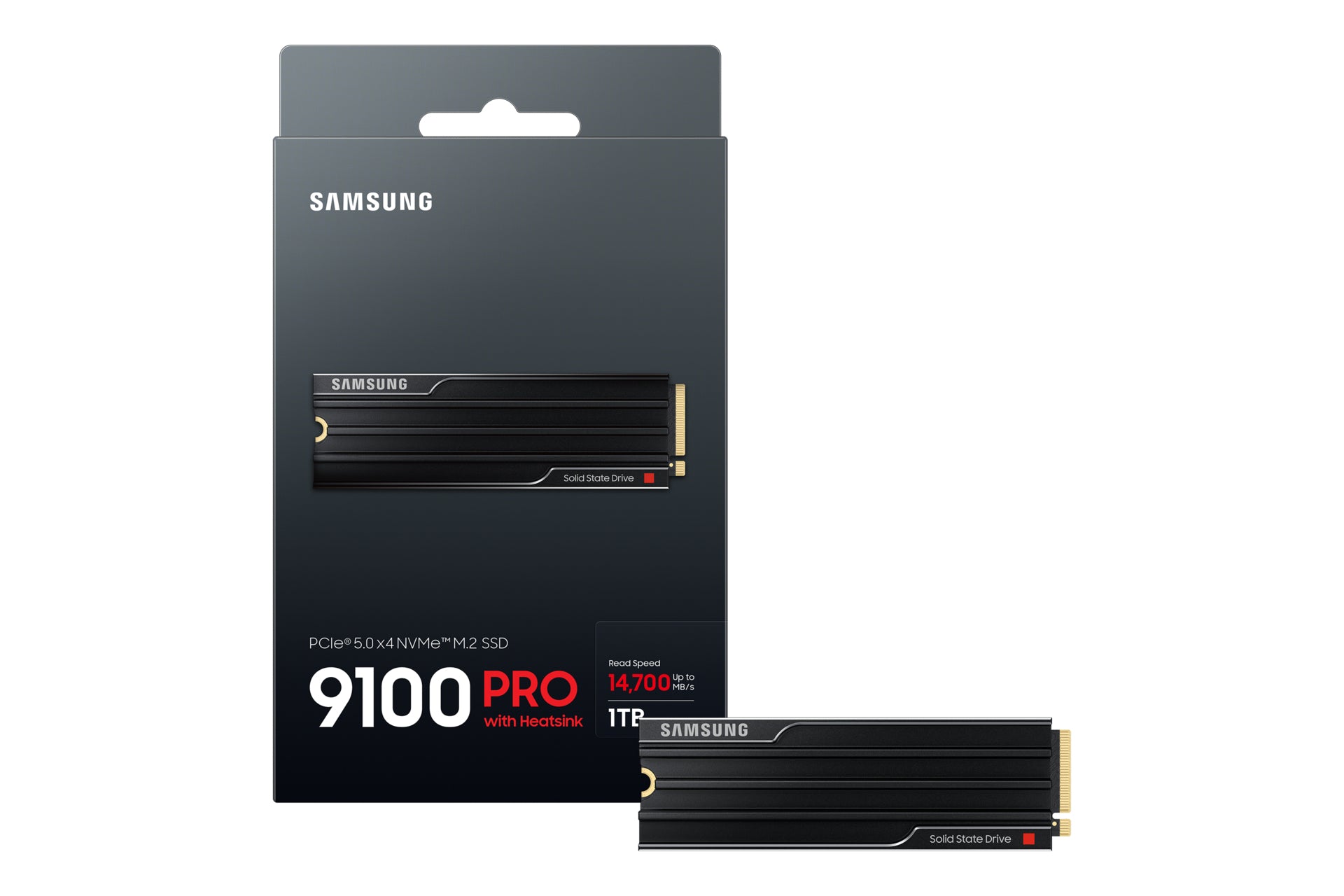 Samsung 9100 PRO – 1 TB M.2 2280 NVMe PCIe 5.0 SSD – 14700 MB/s Lesen, 13300 MB/s Schreiben