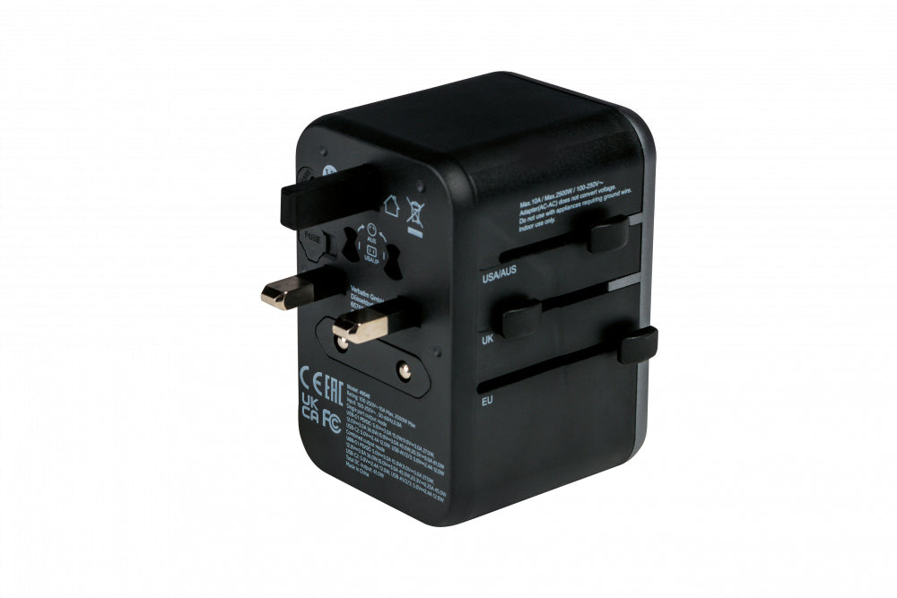 Verbatim UTA-04 Reiseadapter USB-Ladegerät 61 W – USB-C×2, USB-A×3 – PD, QC