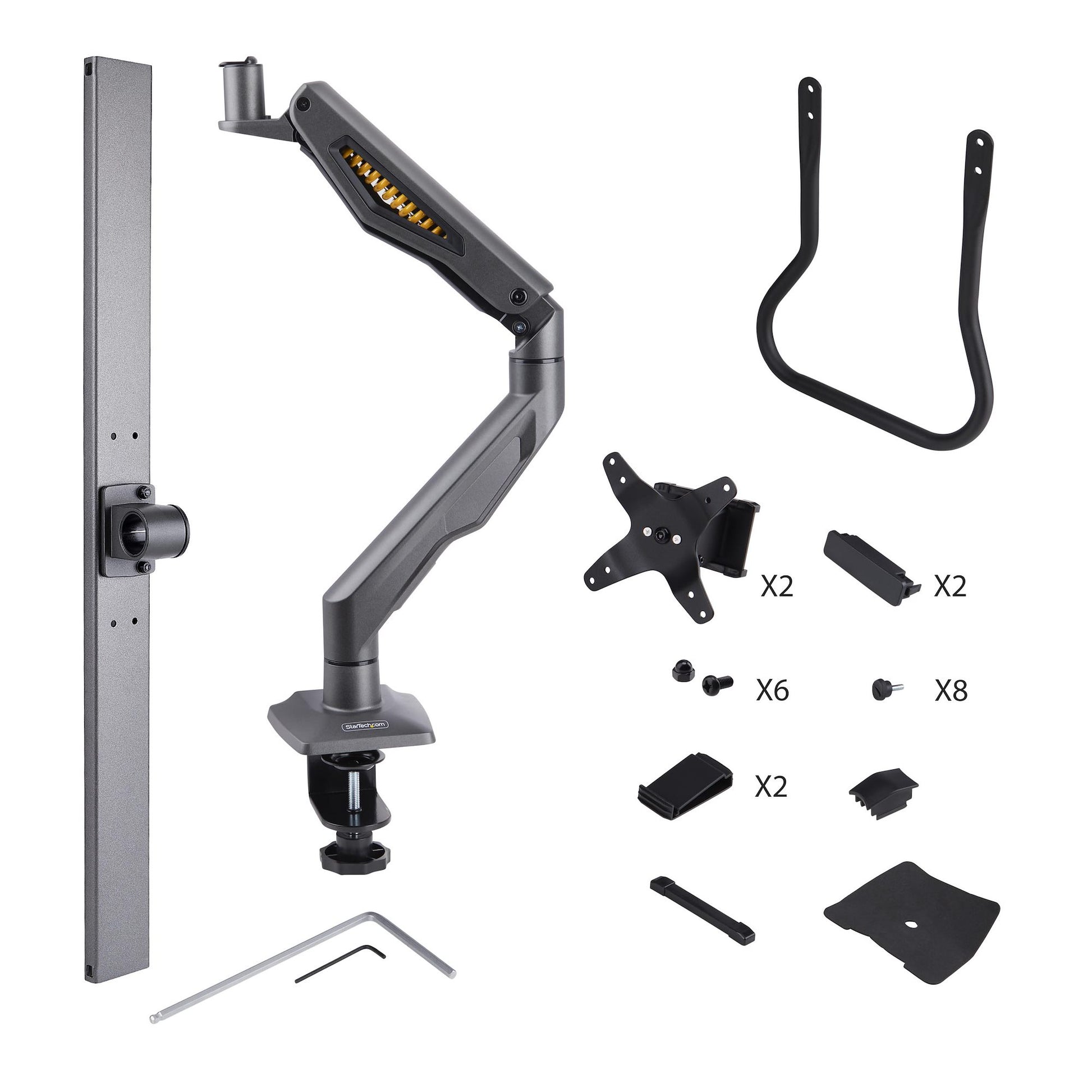StarTech.com Monitorarm Tischhalterung – 17–27" – bis 15 kg/Monitor – Gasfeder – für VESA 75×75/100×100 mm