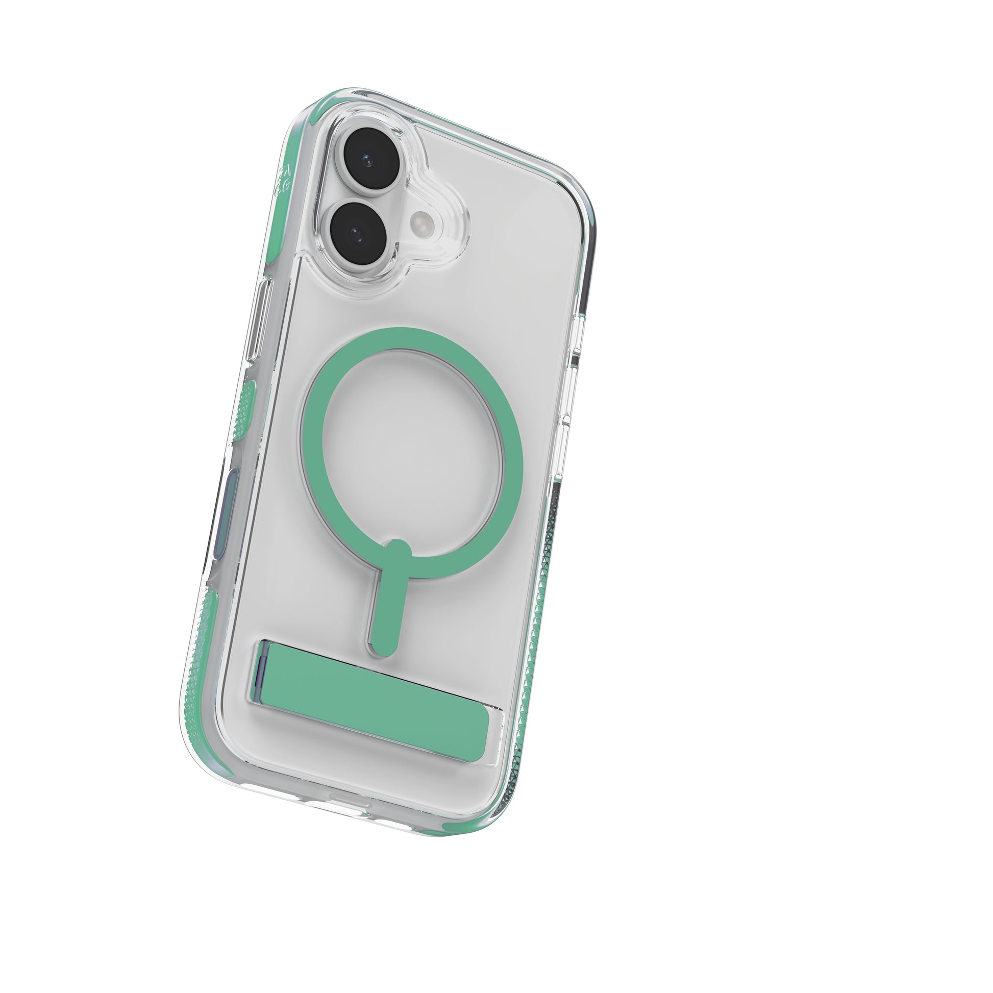 ZAGG Santa Cruz Snap Backcover – für Apple iPhone 17, MagSafe, mit Ständer, Graphen, Grün, bis 4 m Sturzsicher