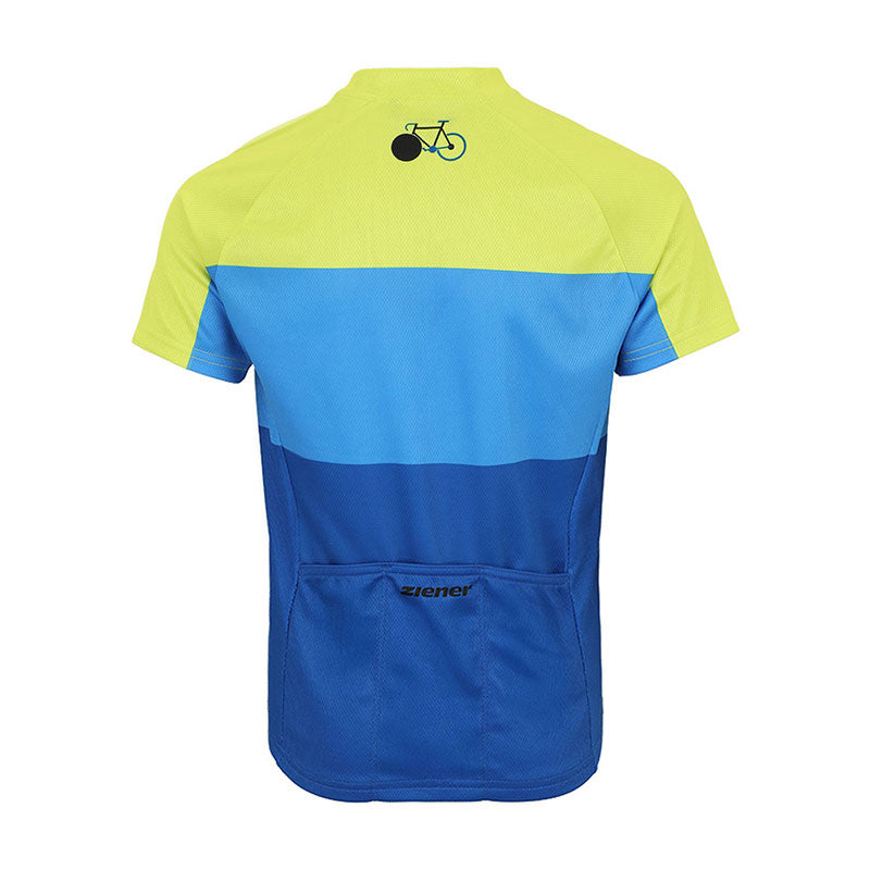 Ziener Unisex-Funktionsshirt NESTEL-Z – Limette/Blau, Grösse 176