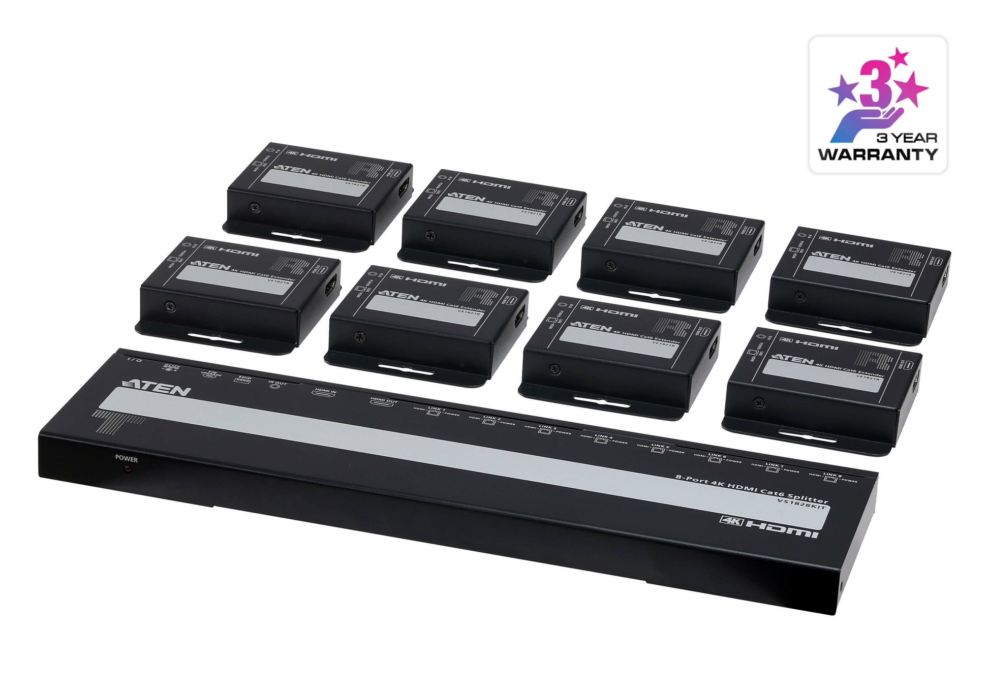 ATEN HDMI Splitter HDMI 1.4 4K 30 Hz – 40 m – aktiv