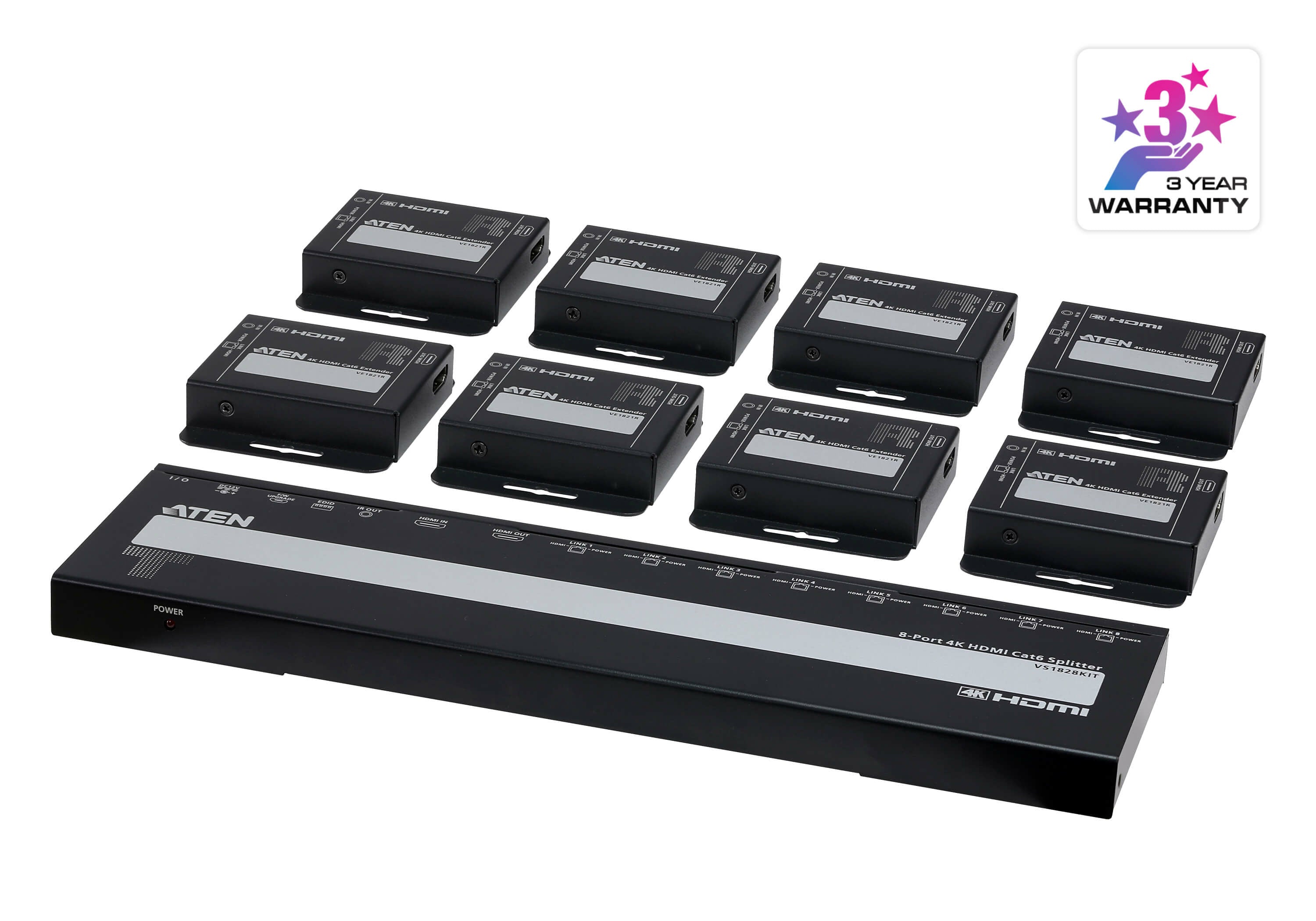 ATEN HDMI Splitter HDMI 1.4 4K 30 Hz – 40 m – aktiv