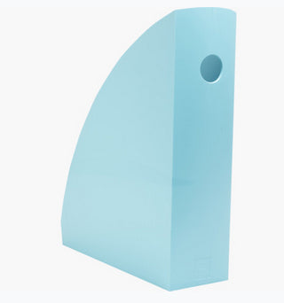 Exacompta Skandi Mag Cube Stehsammler – A4+ – Kunststoff – Hellblau – 266 × 82 × 305 mm
