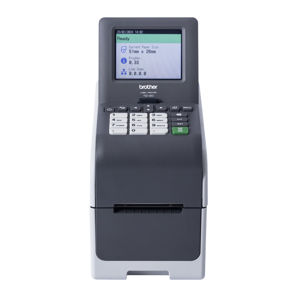 Brother Etikettendrucker, Thermodirekt, bis 50,8 mm, USB, LAN, 203 dpi