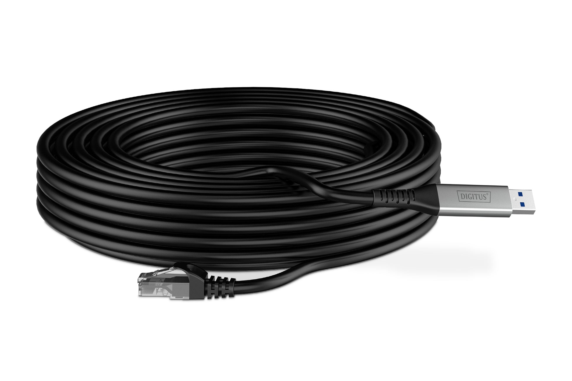 Digitus USB-A auf Ethernet (RJ-45) Adapter, Cat 6A, 1 Gbit/s, 15 m, S/FTP, LSZH