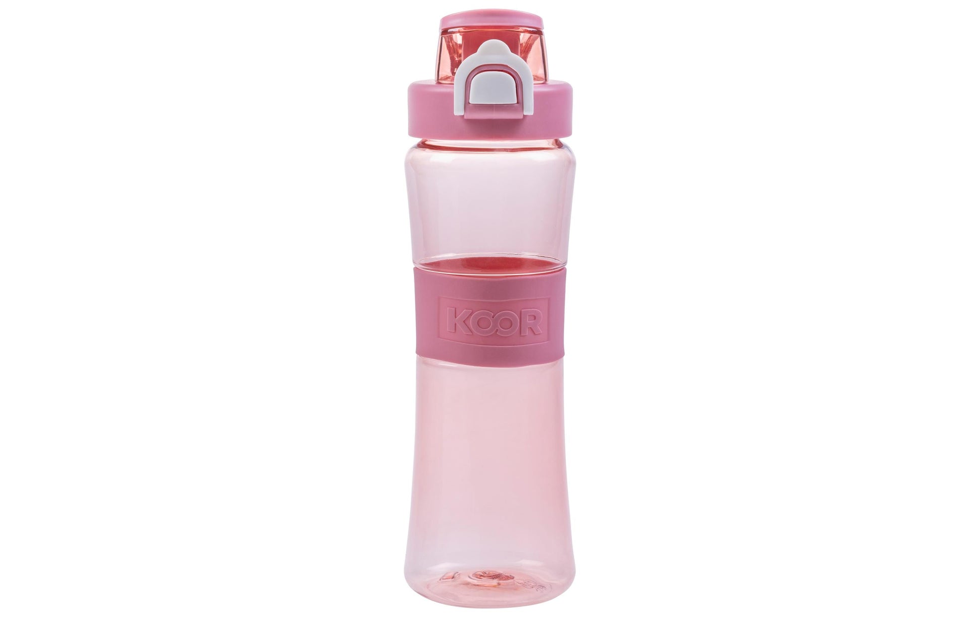 KOOR Trinkflasche 650 ml – Kunststoff, Schraubdeckel, Rosa