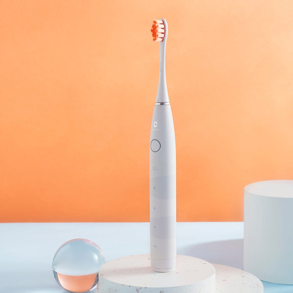 Oclean Schallzahnbürste Flow S – 5 Modi, Akku, 2 Bürstenköpfe – Weiss