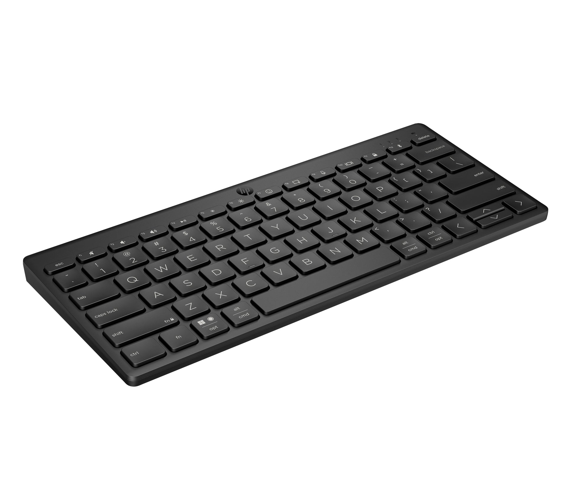 HP 355 Compact Multi Nordic – Kompakte Tastatur – Mechanisch – Bluetooth 5,2 – Ohne Ziffernblock – Schwarz