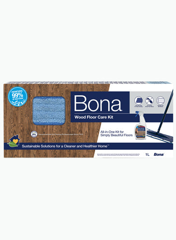 Bona Reinigungsset CA101018012 – Mikrofaser – Blau – für Parkett
