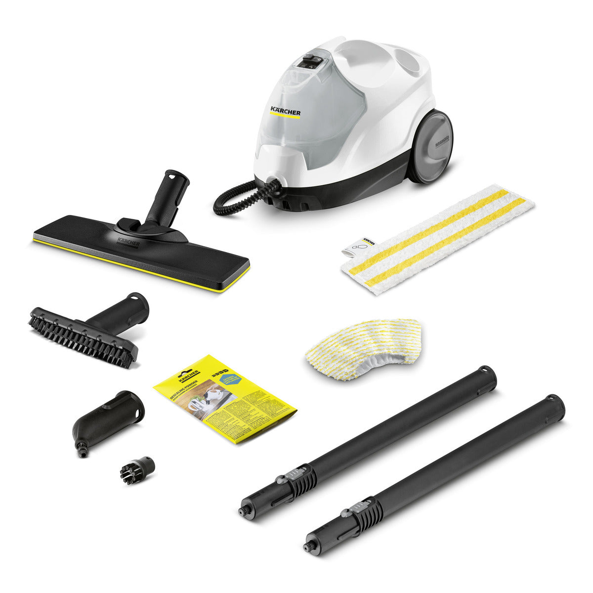 Kärcher SC 4 EasyFix – Dampfreiniger – 2000 W, 3,5 bar, 0,8 l, Aufheizzeit 4 min, Weiss/Schwarz