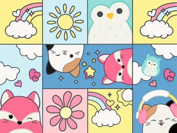 Ravensburger CreArt – Malen-nach-Zahlen-Set – Squishmallows – 24 × 18 cm – ab 12 Jahren