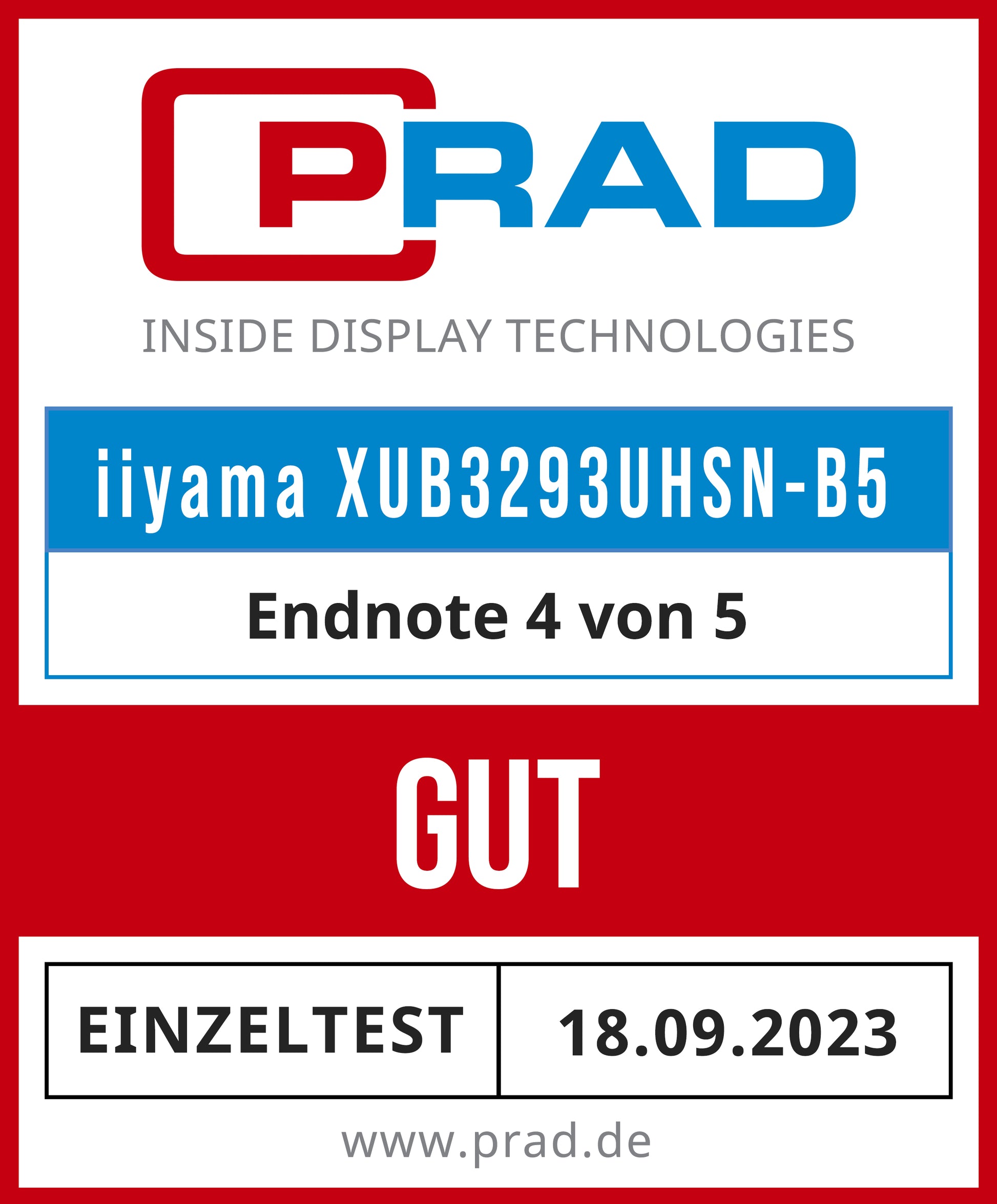 iiyama Prolite 32 Business – Monitor, 32", 3840 × 2160 (UHD 4K)