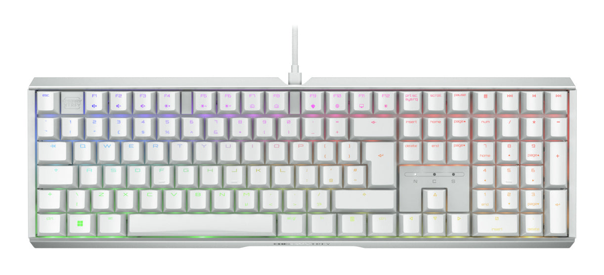 CHERRY XTRFY MX 3.1 – Gaming-Tastatur – Mechanisch, RGB – Kabelgebunden, USB-A – QWERTY (UK-INT) – Weiss