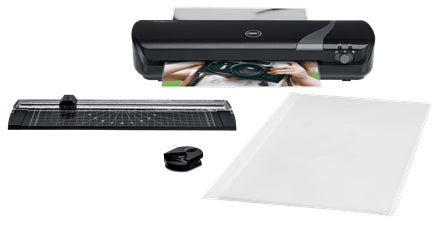 GBC Inspire+ Laminiergerät A4 – 2-Rollen, 75–125 µm, Kaltlamination, Aufheizzeit 4 Min., 250 mm/min, schwarz