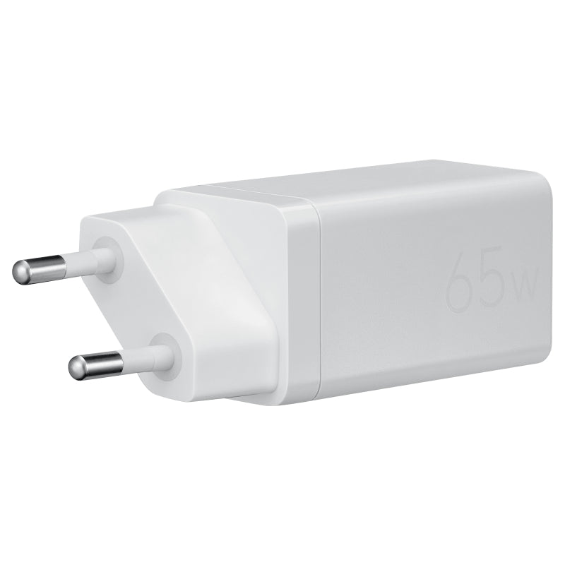 ASUS AC65-05 USB-Ladegerät 65 W – USB-C×2 – PD 3.0, PPS, QC 4, GaN – EU-Stecker (Typ C), 1,5 m Kabel – Weiss