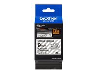 Brother TZe-S121 – 9 mm, Schwarz/Transparent