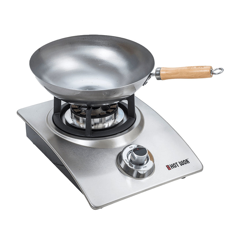 Hot Wok Gasgrill Double – 2 Brenner, Flachbrenner, 20 kW – Schwarz