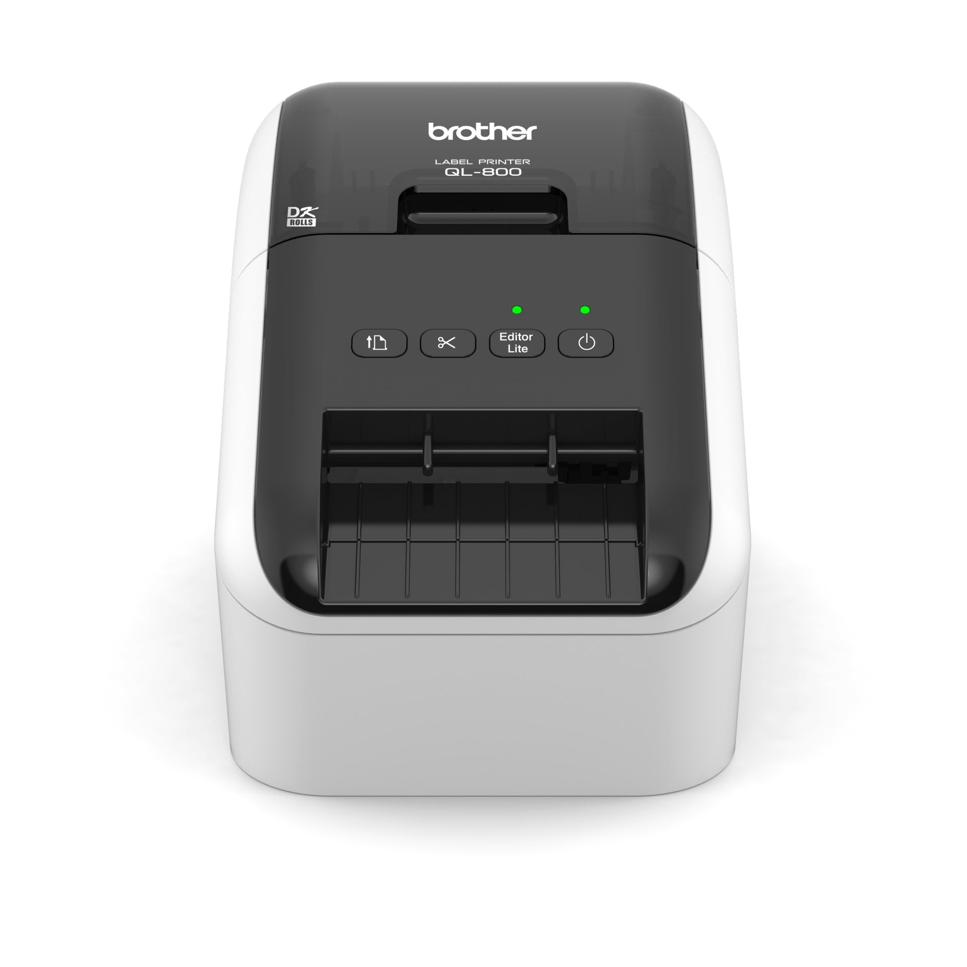 Brother Etikettendrucker (Thermodirekt), 62 mm, 300×600 dpi, 148 mm/s, USB, 2-farbig (Schwarz/Rot), DK