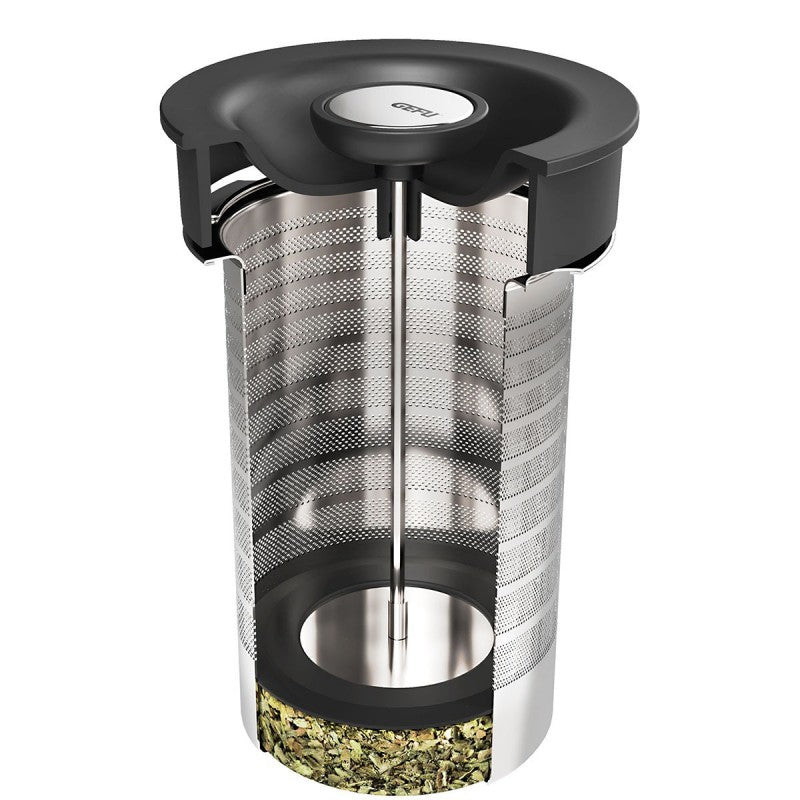 GEFU Teekanne – 1,5 l, 15,0 × 21,0 × 15,8 cm, Borosilikatglas, spülmaschinenfest, mit Edelstahlfilter
