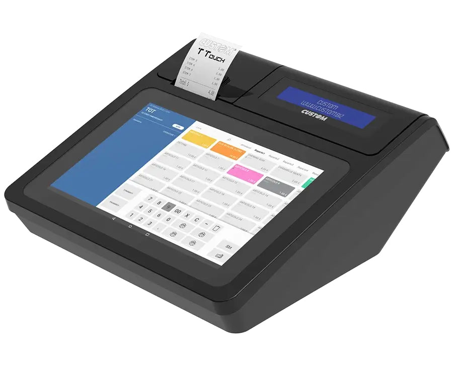 CUSTOM T Touch 2.0 – Micro-Kiosk 10,1" – Android – Touch, NFC – Schwarz