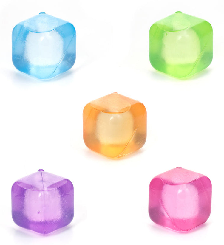 Kikkerland Eiswürfelform – 2,5 × 2,5 × 2,5 cm, Kunststoff (PE), Mehrfarbig, 30 Stk.