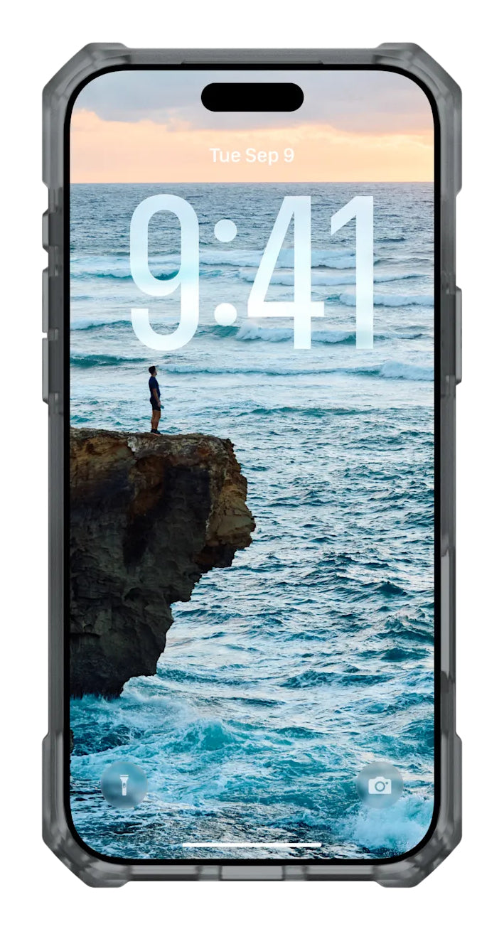 Urban Armor Gear Backcover Essential Armor MS – für Apple iPhone 17 Pro Max – grau – TPU, MagSafe-kompatibel