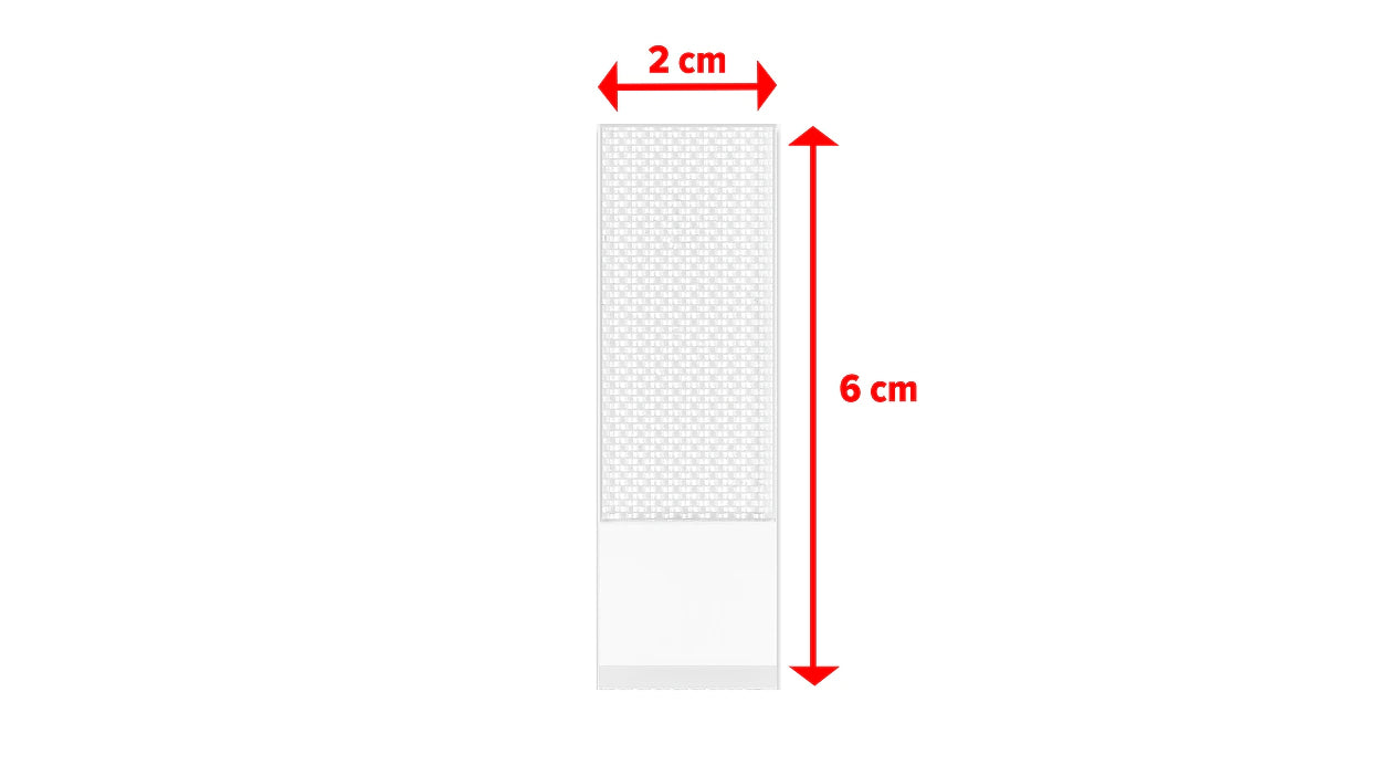 Tesa Montageband Powerstrips Click, für glatte Oberflächen – 20 mm × 0,06 m, weiss, bis 1,8 kg