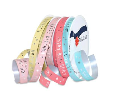 Pattberg Bänder-Set Happy Birthday – 6 × 20 m, 10 mm