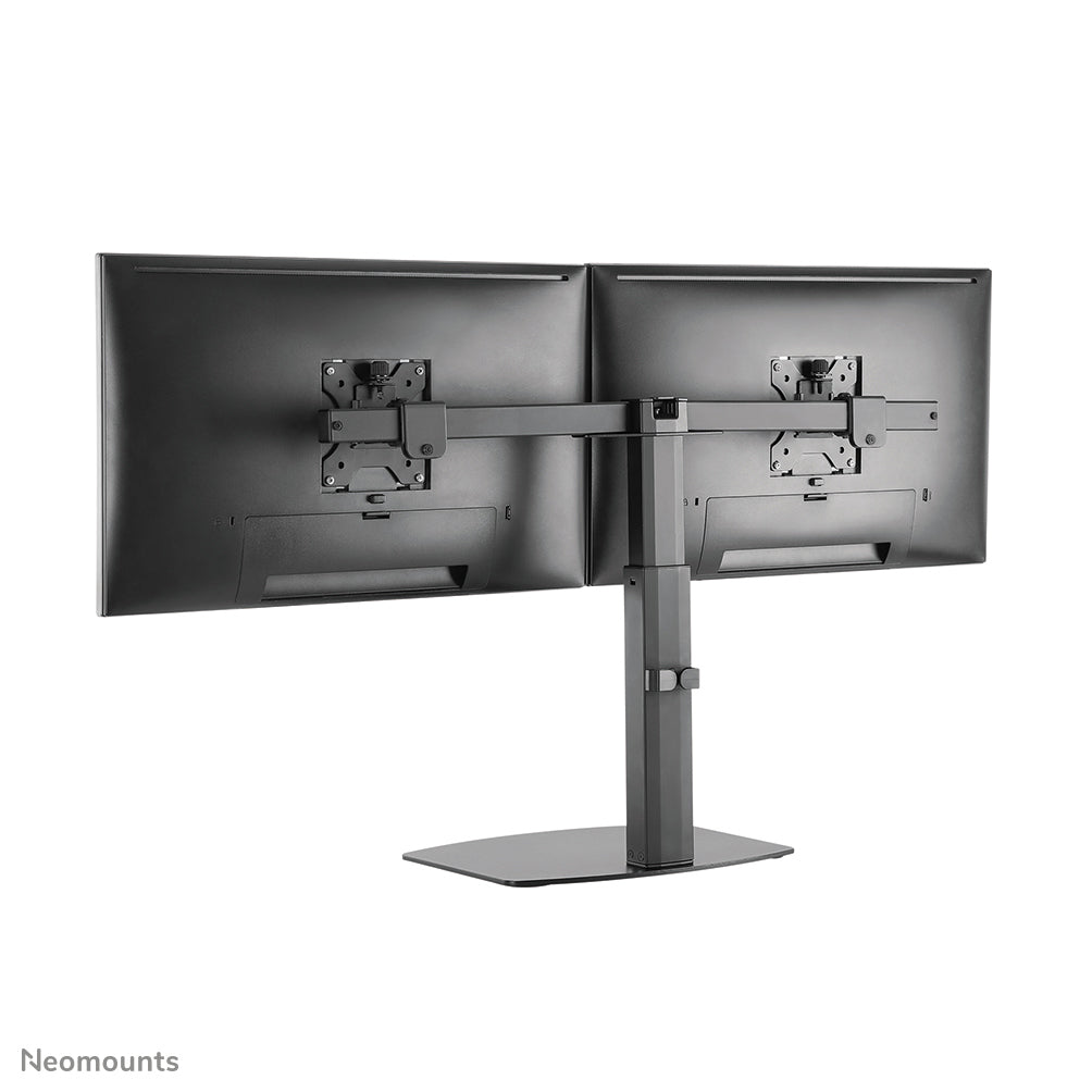Neomounts Tischhalterung, Dual, Standfuss, bis 27", höhenverstellbar, neigen/schwenken/drehen, schwarz