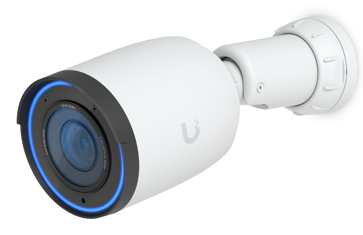 Ubiquiti G6 Pro Bullet Kamera – 4K, 30 fps, 3× optischer Zoom, Weiss