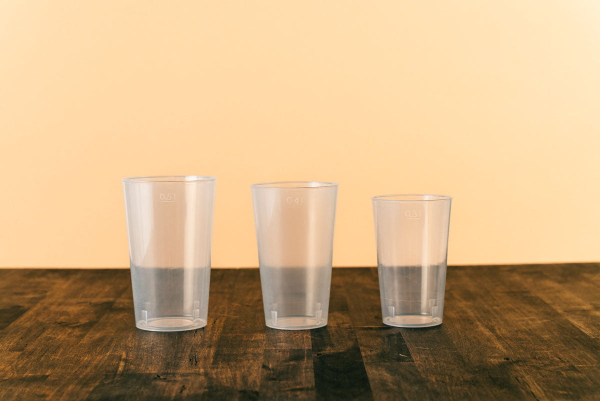 Duni Trinkbecher – 0,50 l, Kunststoff, Transparent, Spülmaschinenfest, BPA-frei, Mehrweg