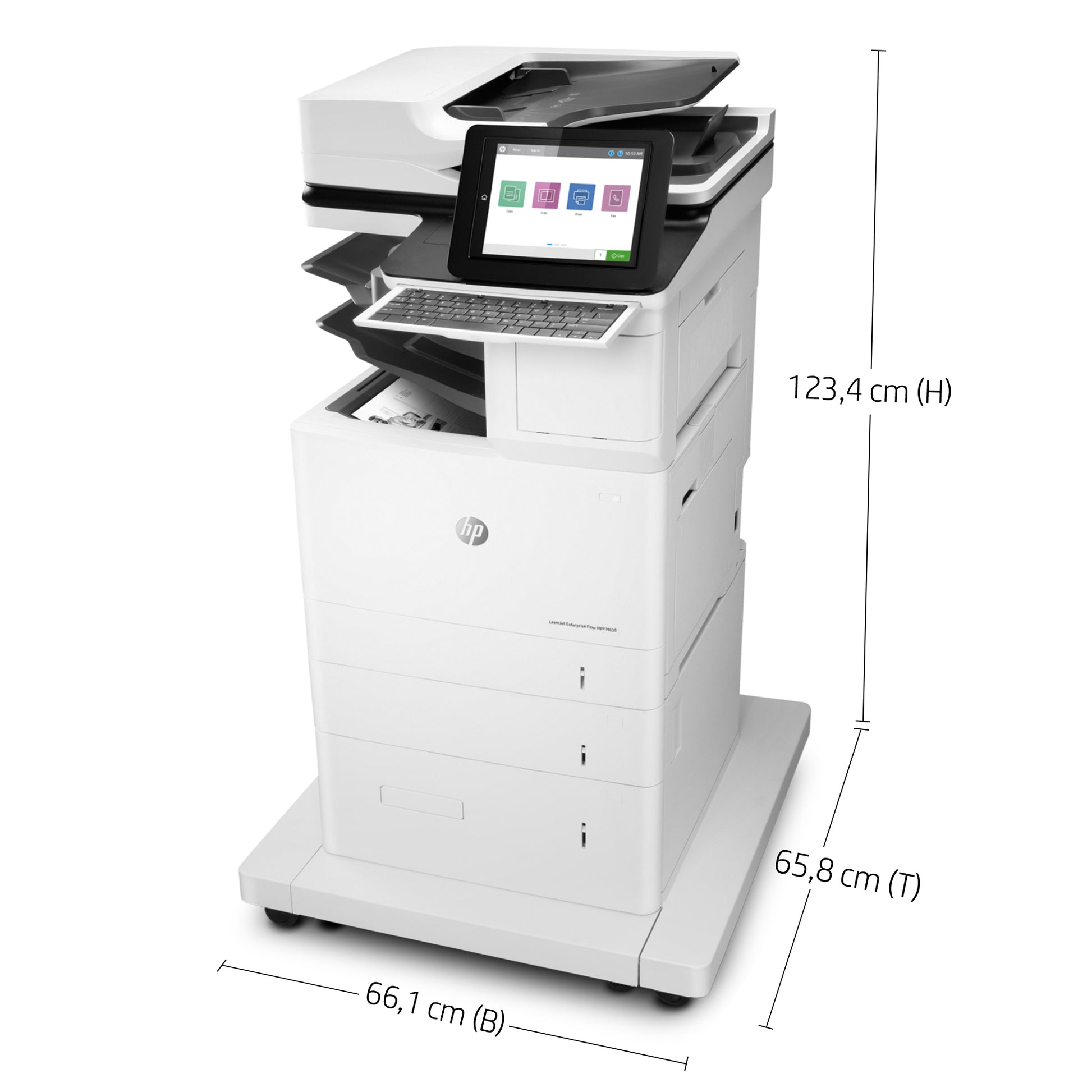 HP LASERJET ENTERPRISE FLOW M636Z – S/W Laser-MFP A4 – 71 ppm S/W