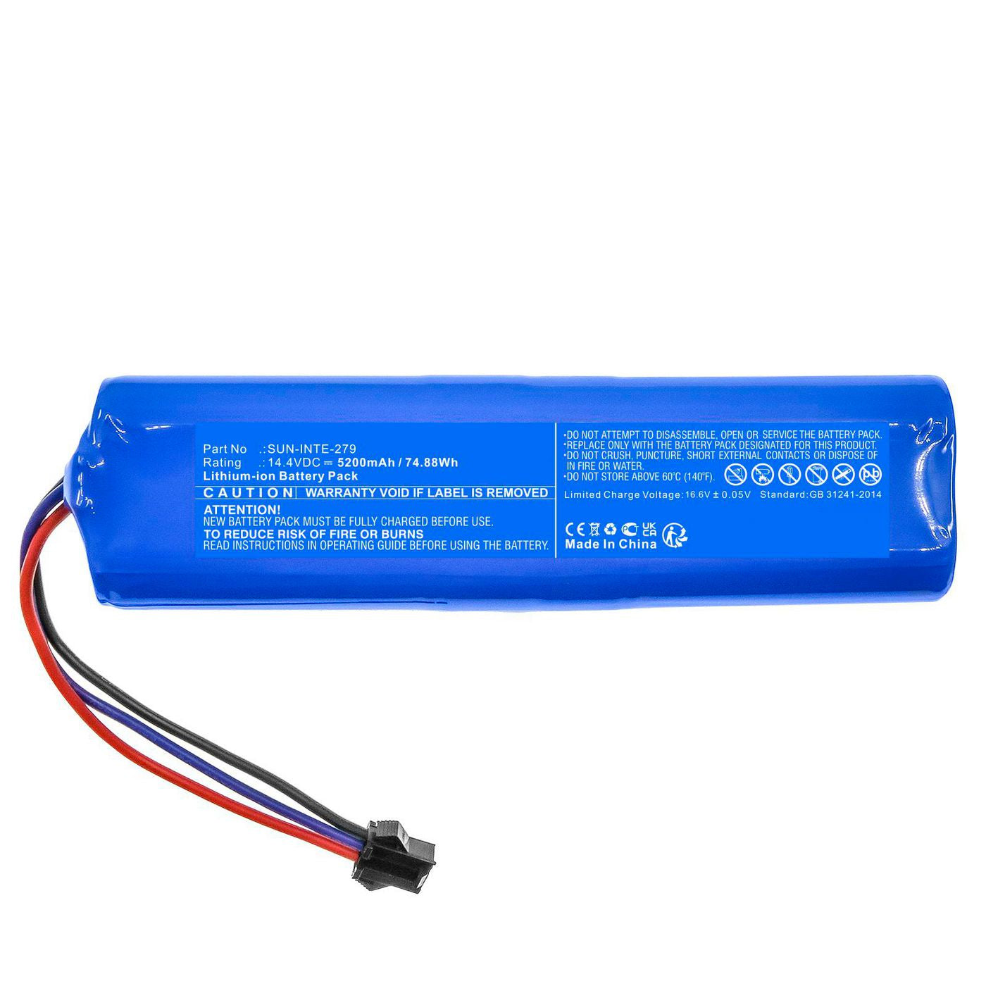 CoreParts Akku 74,88 Wh – für eXVAC 890/Garlyn SR-800 Max