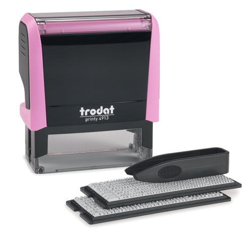 Trodat Motivstempel Printy 4913 Pastell Edition – Motiv: zum Selbersetzen, selbstfärbend, 58 × 22 mm