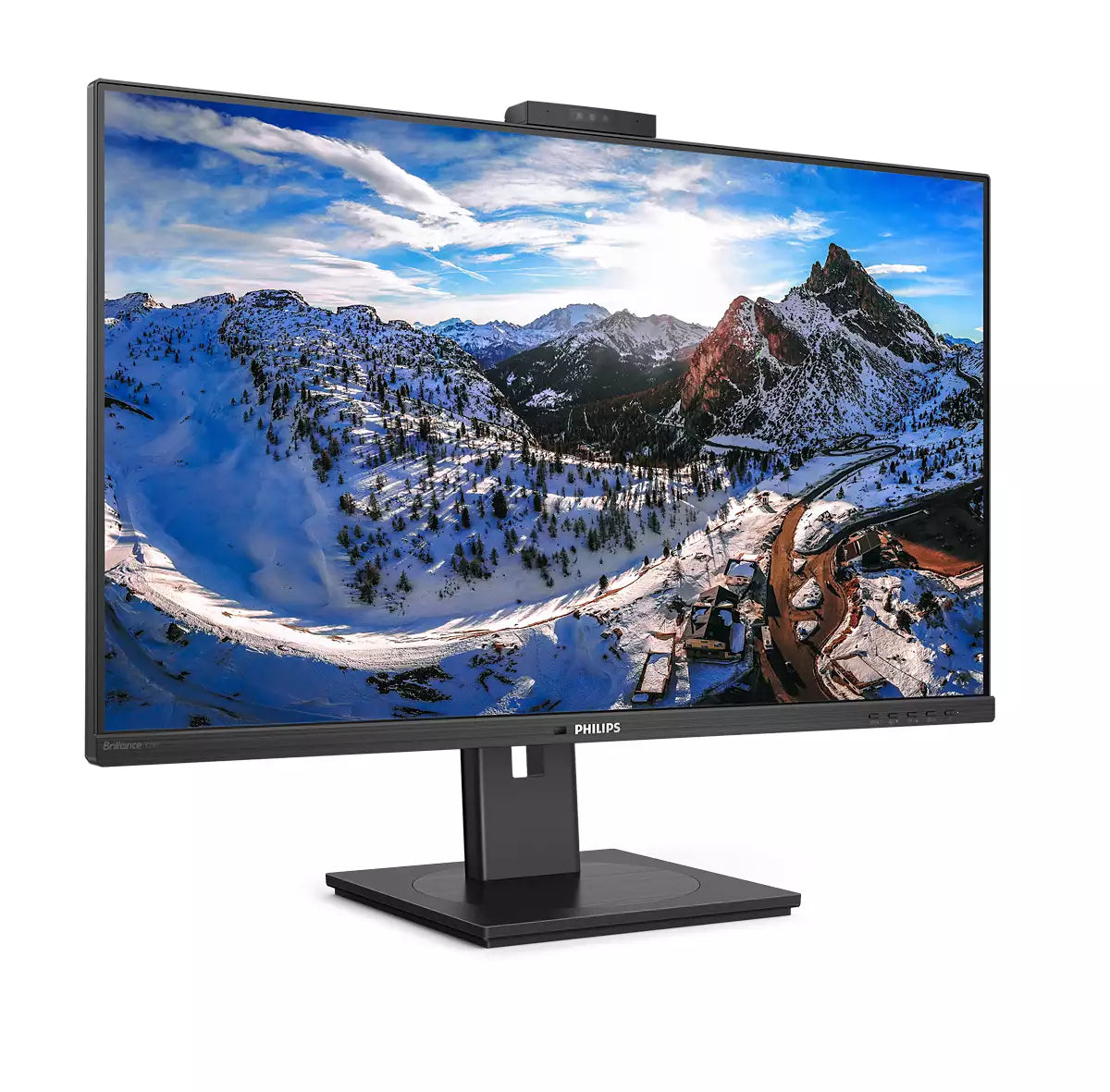 Philips 329P1H/00 – Monitor, 31,5", IPS, 60 Hz, 350 cd/m², Webcam, USB-C, USB-Hub, VESA 100 × 100, Schwarz
