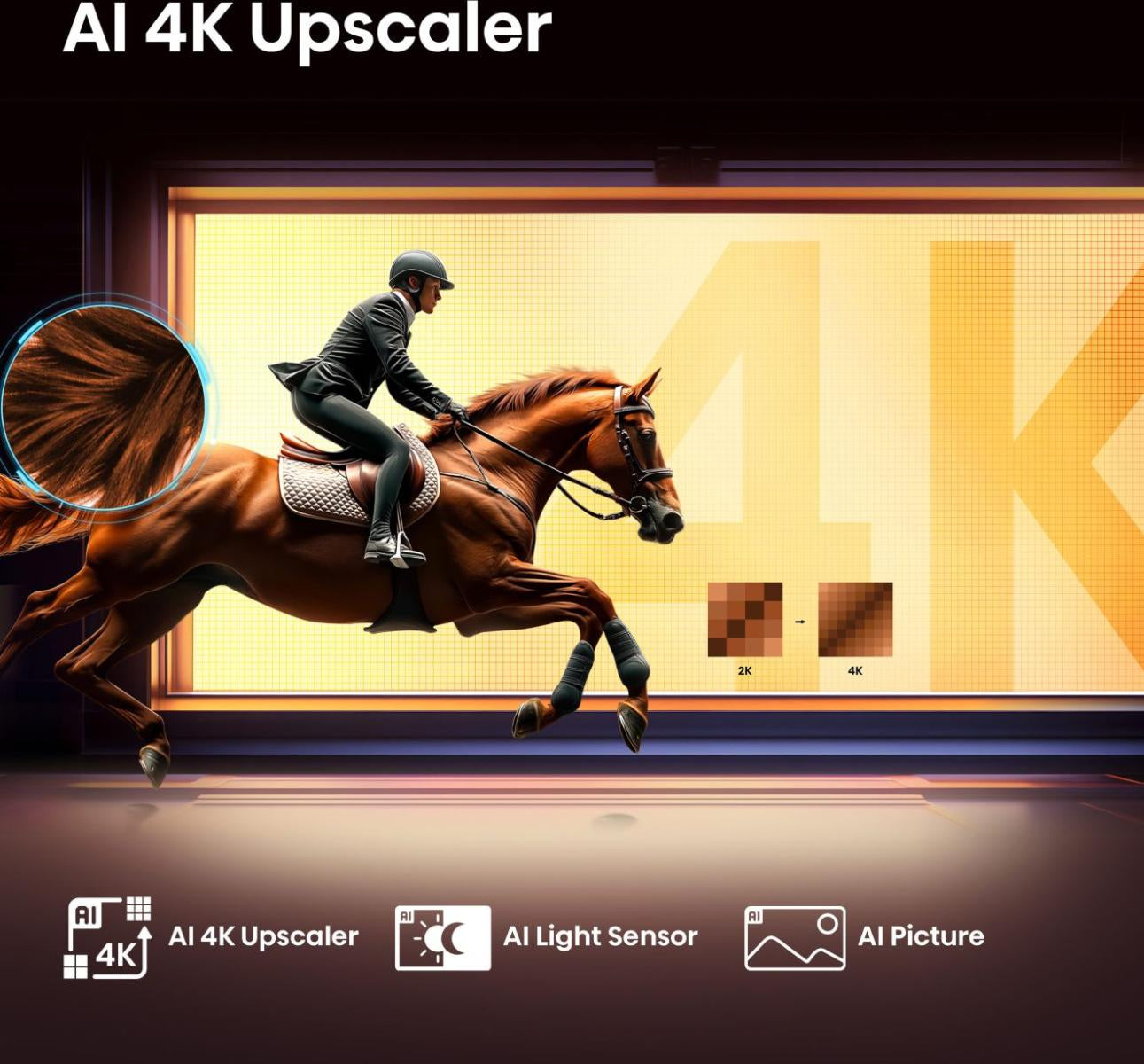 Hisense E77Q – 65" TV – 4K UHD – QLED – VIDAA – 60 Hz – Dolby Vision
