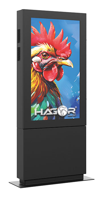Hagor Bodenständer – 55" – Diebstahlsicherung, für Porträt-Displays – SOPK