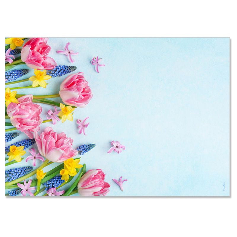 Trendform Tischset Bouquet, Papier, Rechteck – 42 × 29,7 cm – FSC – 48 Stk.