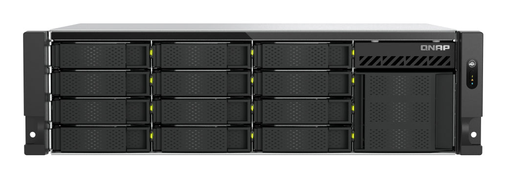 QNAP TS-h1655XeU-RP-8G-12H05 NAS – 12×24 TB, Intel Atom C5125