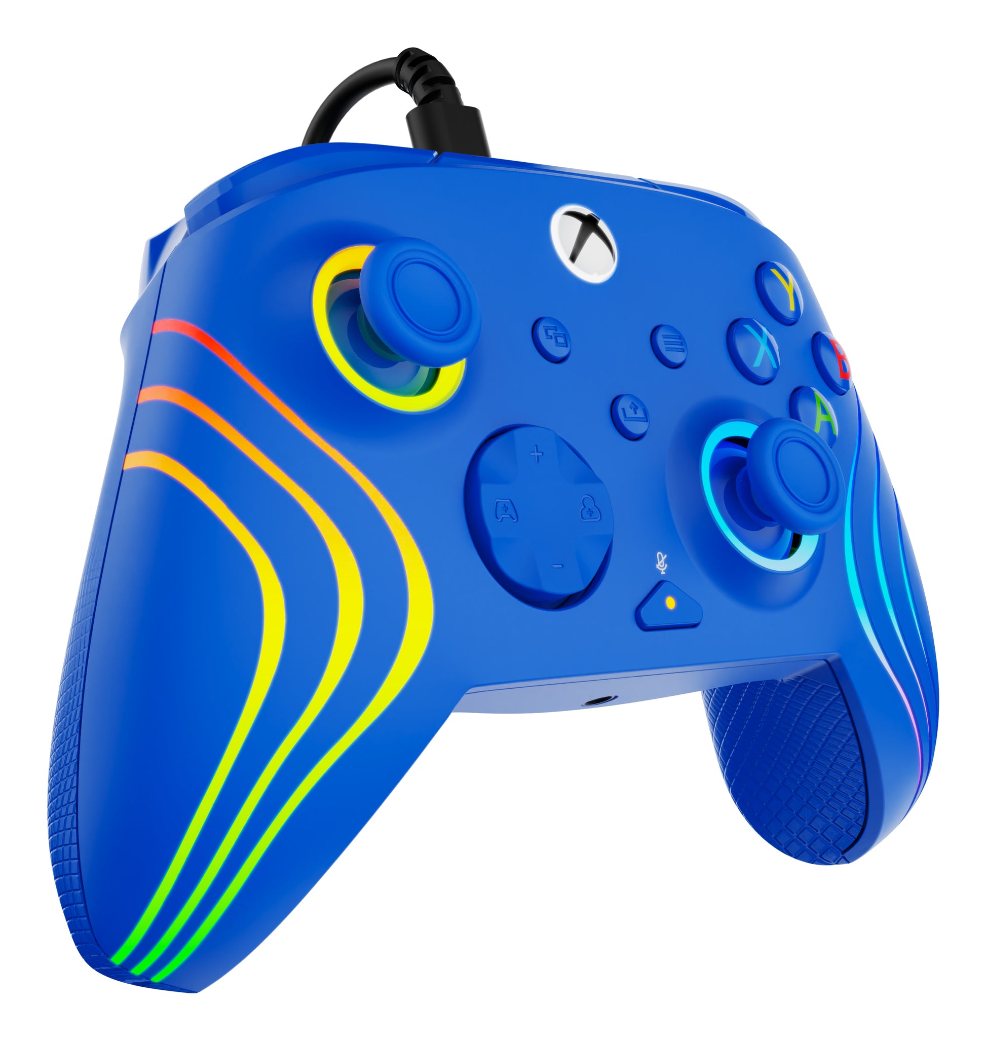 Turtle Beach Afterglow Wave – Gamepad – USB (kabelgebunden), RGB, für Xbox Series X/S, Xbox One & PC, Blau