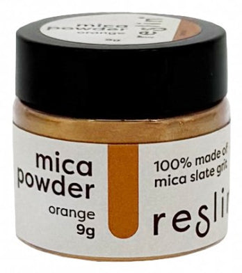 Reslin Mica Pulver, Orange, Perleffekt, 9 g, 1 Stk., UC108-0034