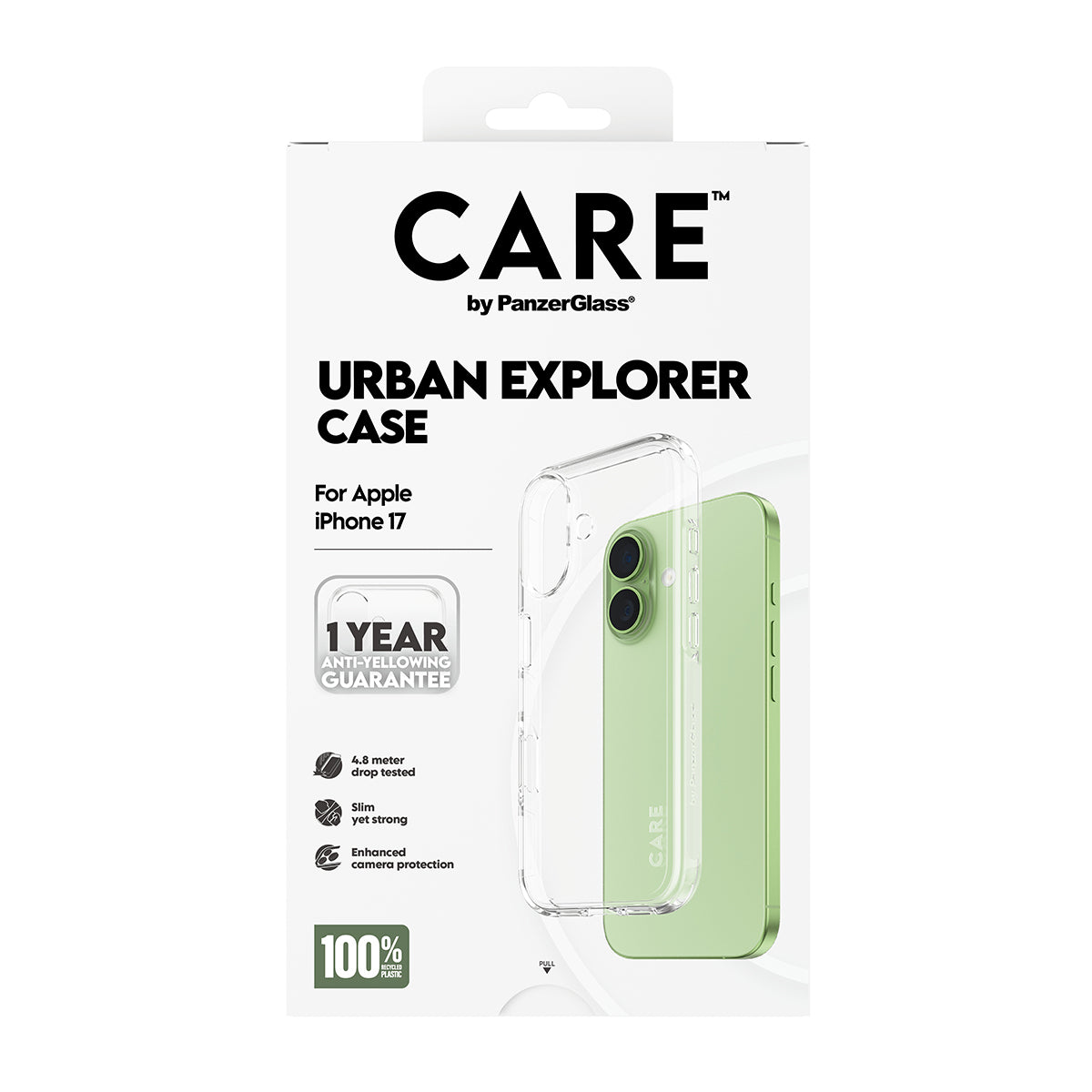 PanzerGlass Backcover Flagship Case – für Apple iPhone 17 – Urban Combat, transparent