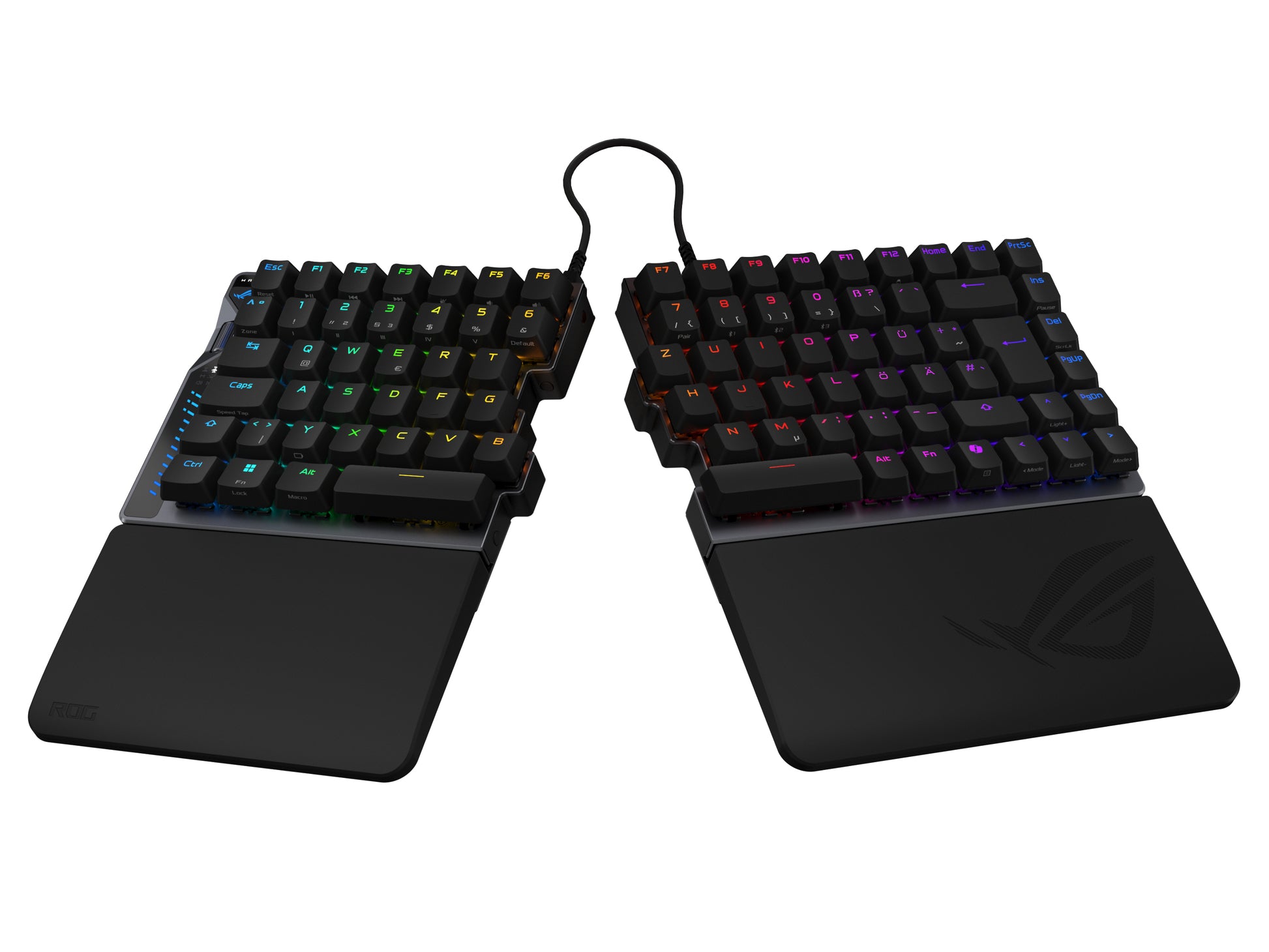 ASUS ROG Falcata – Gaming-Tastatur 75% – Mechanisch – Bluetooth & 2,4 GHz (USB-A Empfänger) – RGB – Schwarz